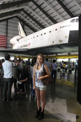 Endeavour was so large that we couldn't even fit it into a single picture when standing in the corner of the room!